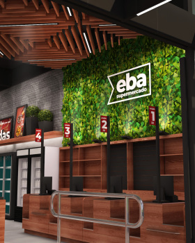 Eba Supermarket Signage | Comunicação Visual