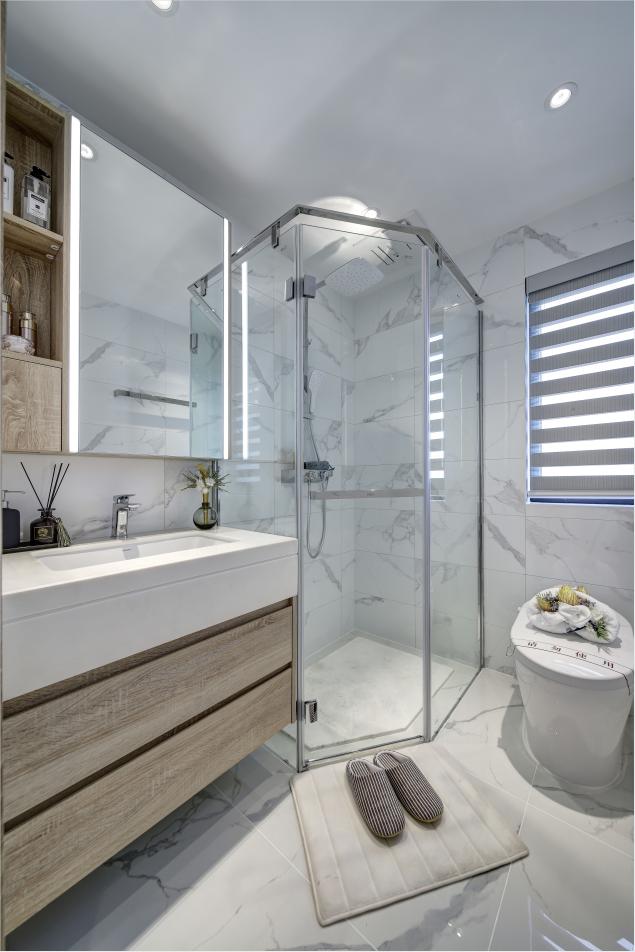 深圳碧桂园观麓花园 | 89㎡现代潮居,星际熊点缀克莱因蓝空间-85