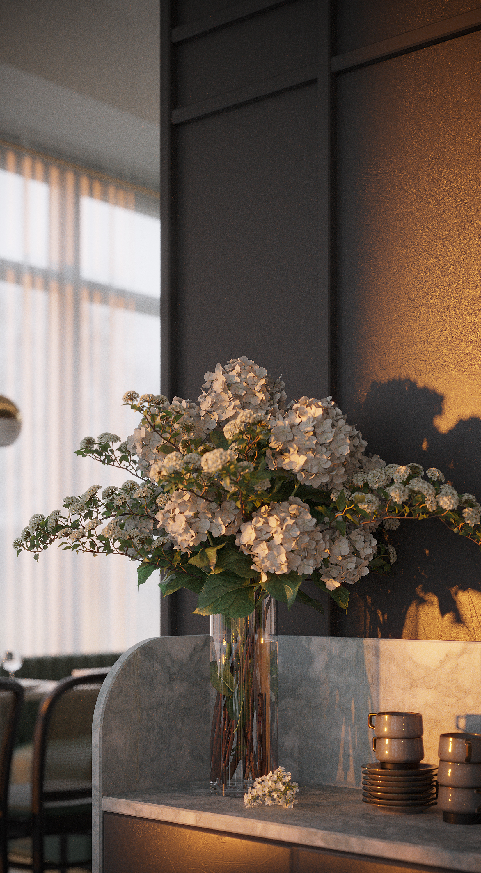 重庆北欧小餐馆  早期渲染作品-13