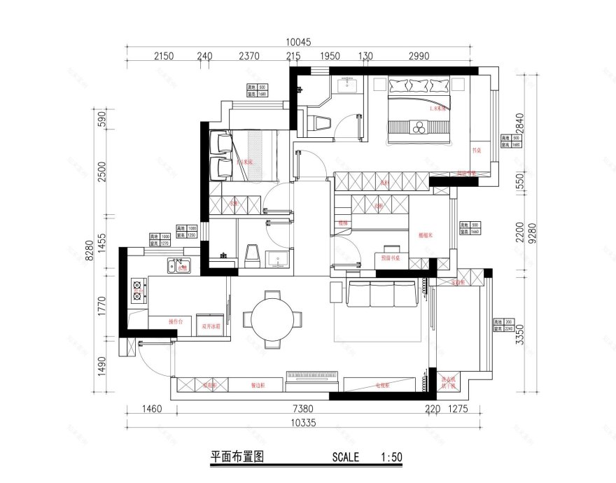 10W 改造 89 平精装房-10