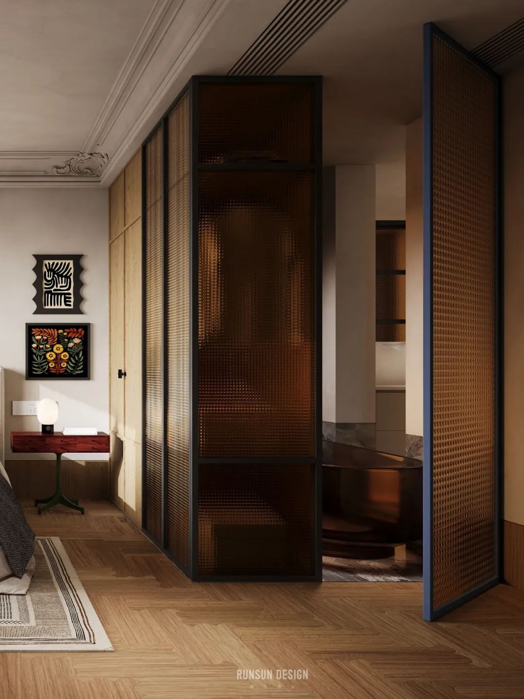 温瓯江峯汇私邸 · 现代与复古的完美融合丨中国温州丨朗石设计-29