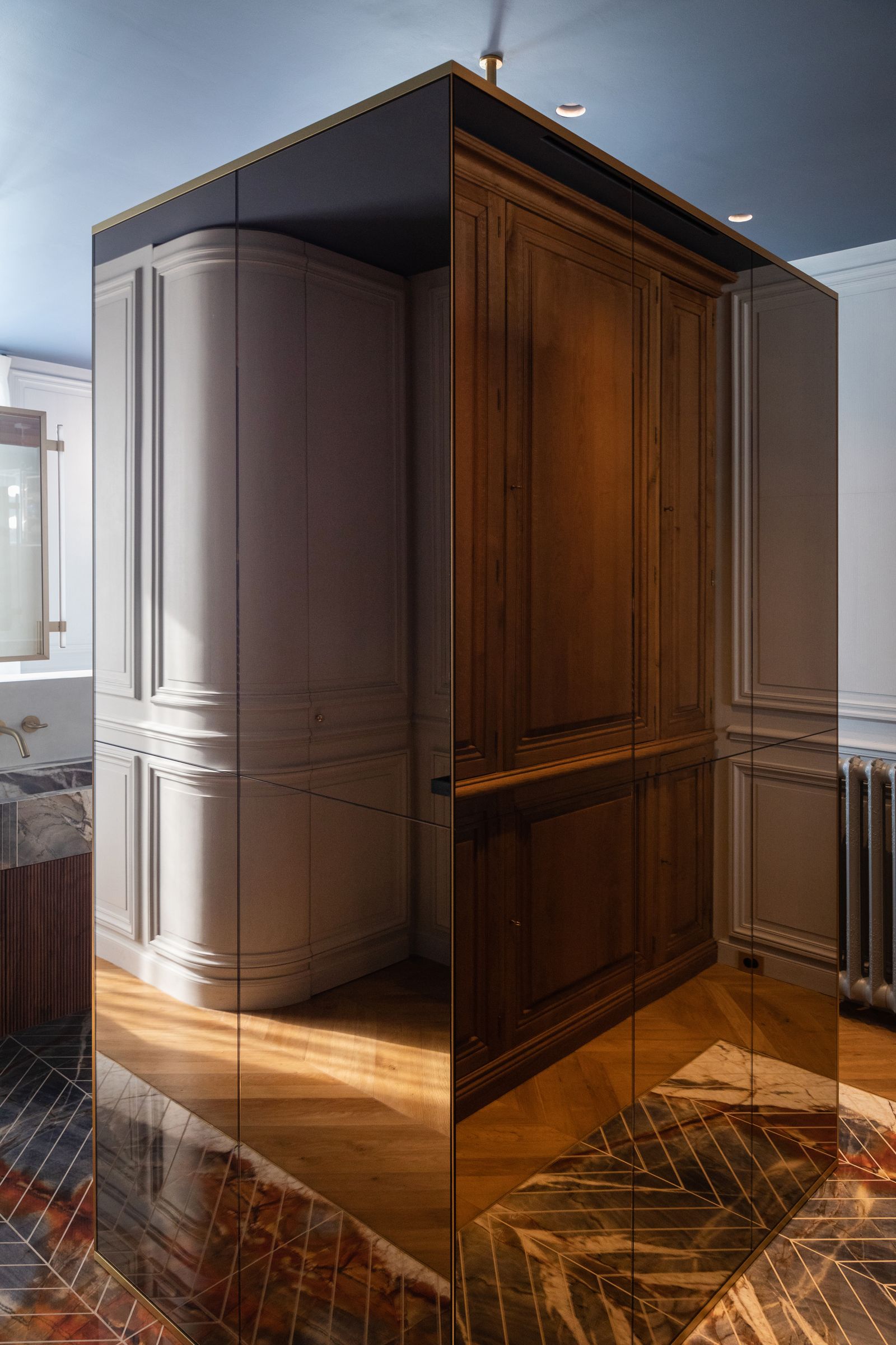 巴黎特罗卡德罗附近奥斯曼风格公寓改造丨法国巴黎丨室内设计师Delphine Maumot-37