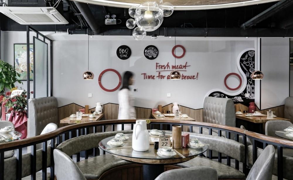 《人生一串》烧烤店 | 餐饮室内设计新潮流-22