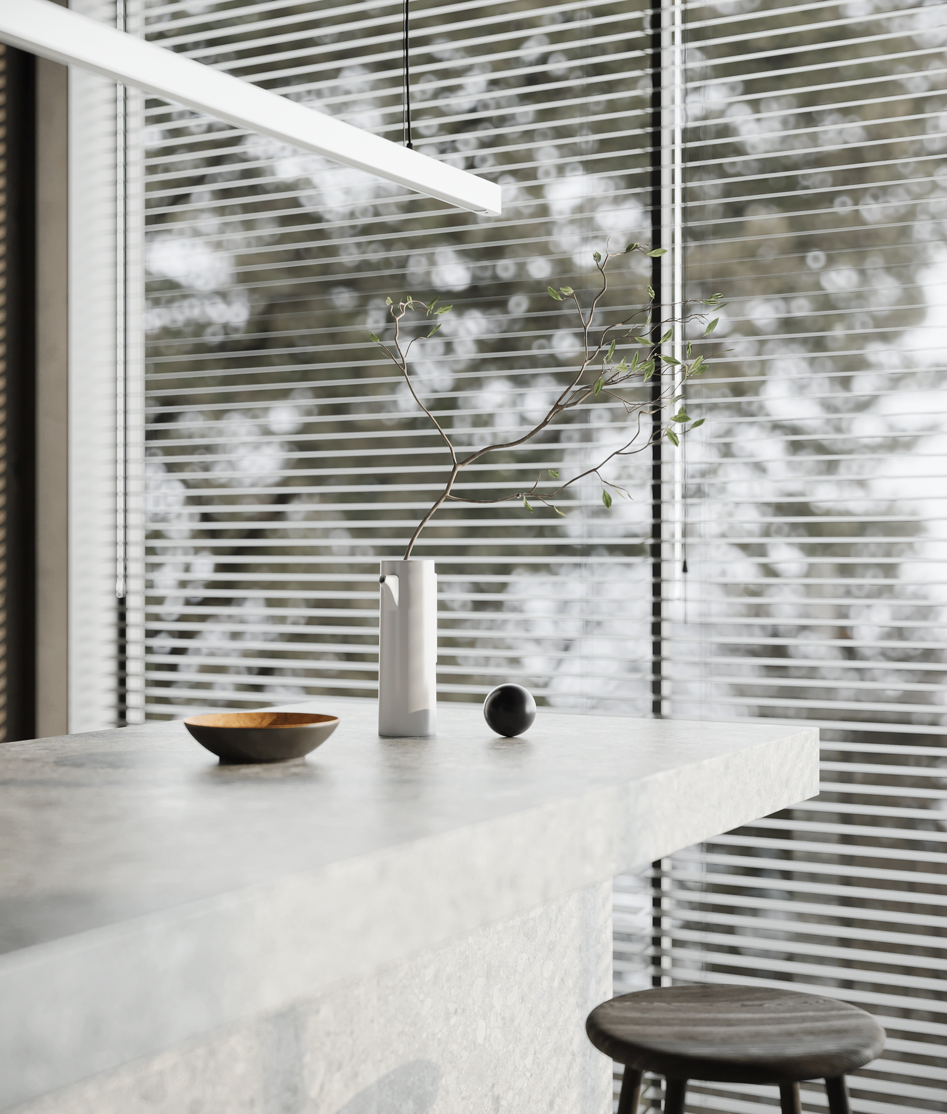 Dark Japandi Kitchen（暗黑和风斯堪的纳维亚风厨房）-15