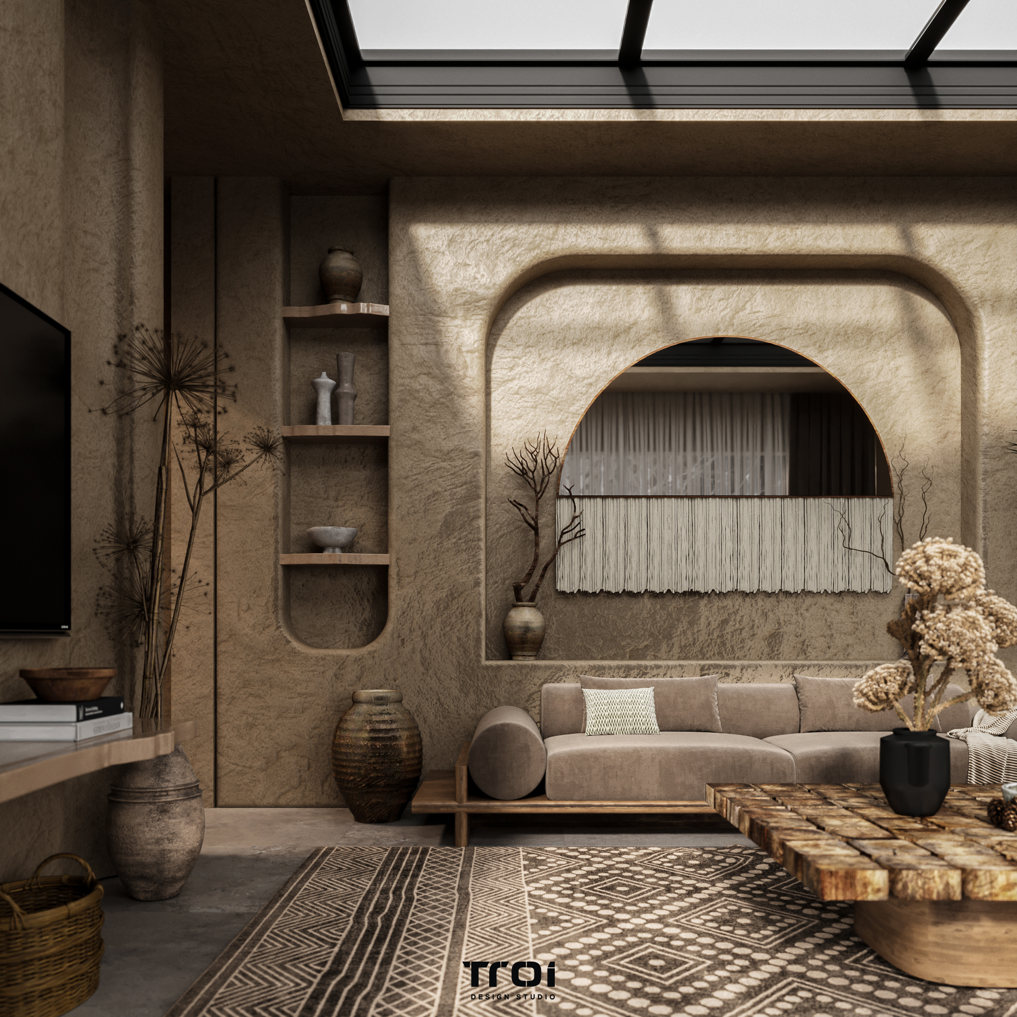 德瓦尼亚室（注：Dewania是特定文化语境中的词汇，一般指中东地区家庭用于接待宾客等活动的房间，若有更明确的背景信息，翻译可能更精准） 丨Troi Design Studio-13