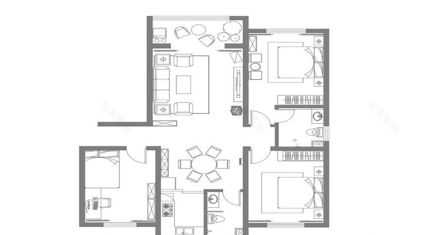 石家庄实创装饰·天海誉天下·新中式装修案-9