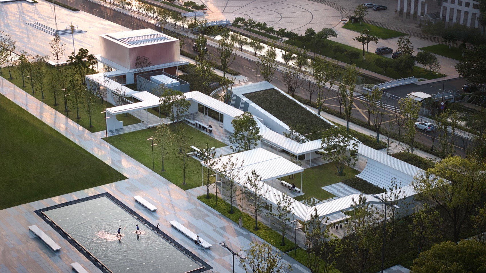 昆山城市广场地上景观建筑丨中国江苏丨上海大舟建筑设计事务所-3