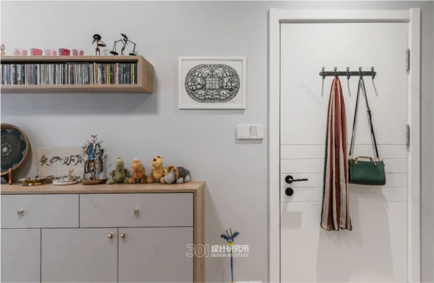 78 平米北欧风之家 | 墨绿背景墙的稳重与雅致-39