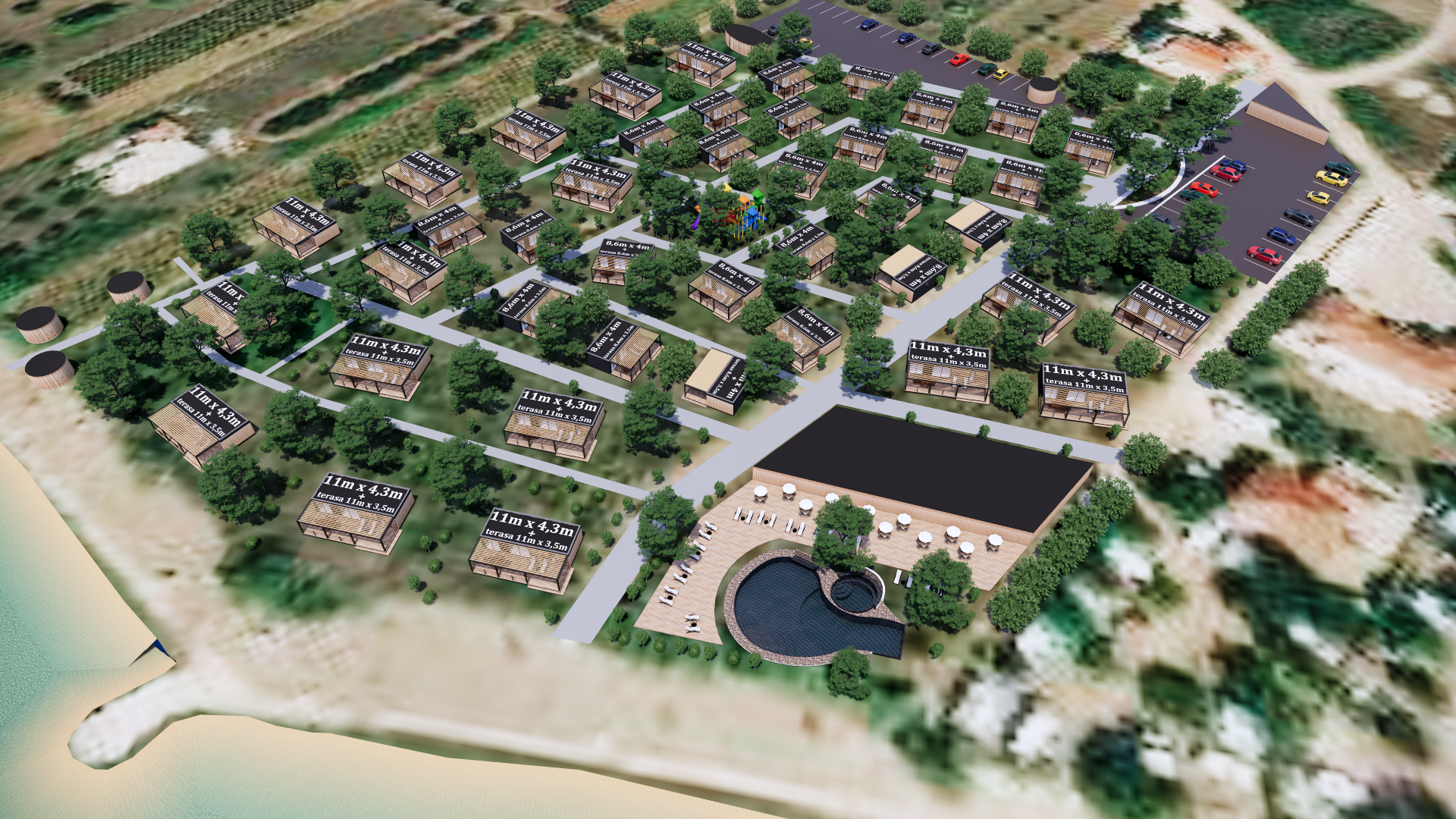 camping site, master plan ,Privlaka , Croatia-2