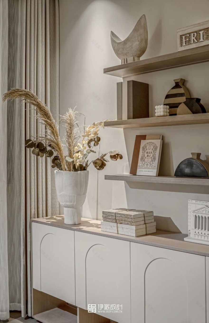 湖上云庭奶油系侘寂风样板间丨中国嘉兴丨深圳市伊派室内设计有限公司-39