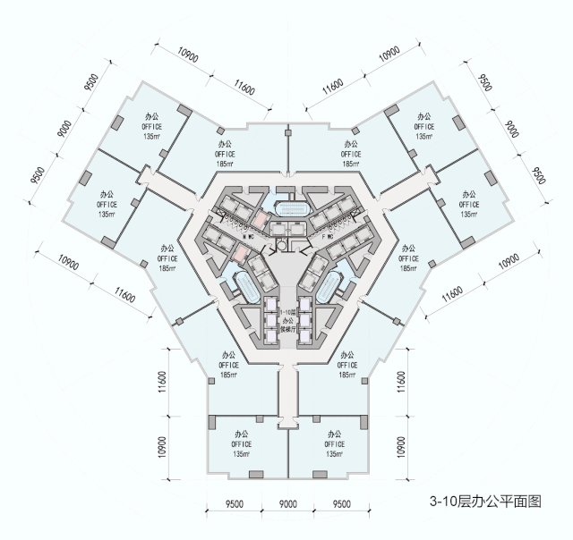 西安万达高新区超高层方案 | 传统与现代的融合-74