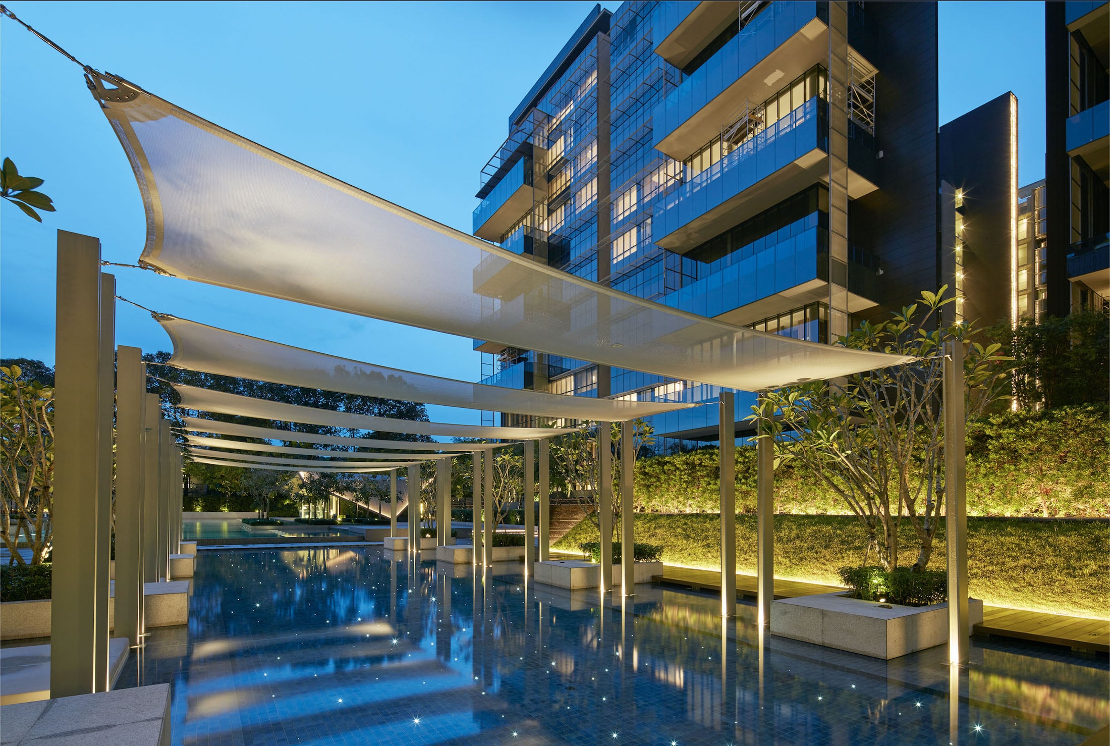 丽墩苑 | 新加坡豪宅的现代景观设计-18