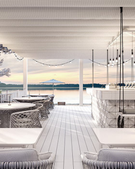 Wyndham Garden Burabay 夏季咖啡馆丨哈萨克斯坦丨TRIANGLE Design Atelier