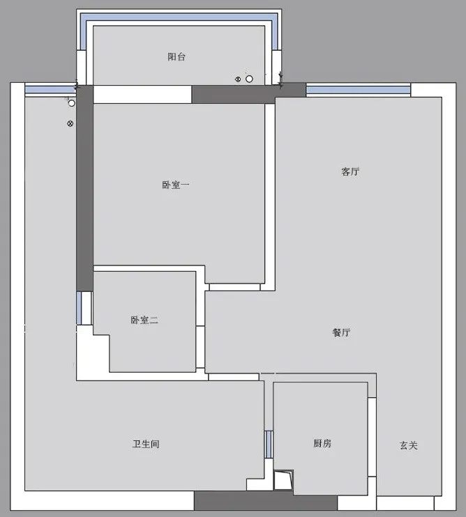 深圳夫妻 47㎡复古小宅设计丨中国深圳丨薄荷家居设计-3