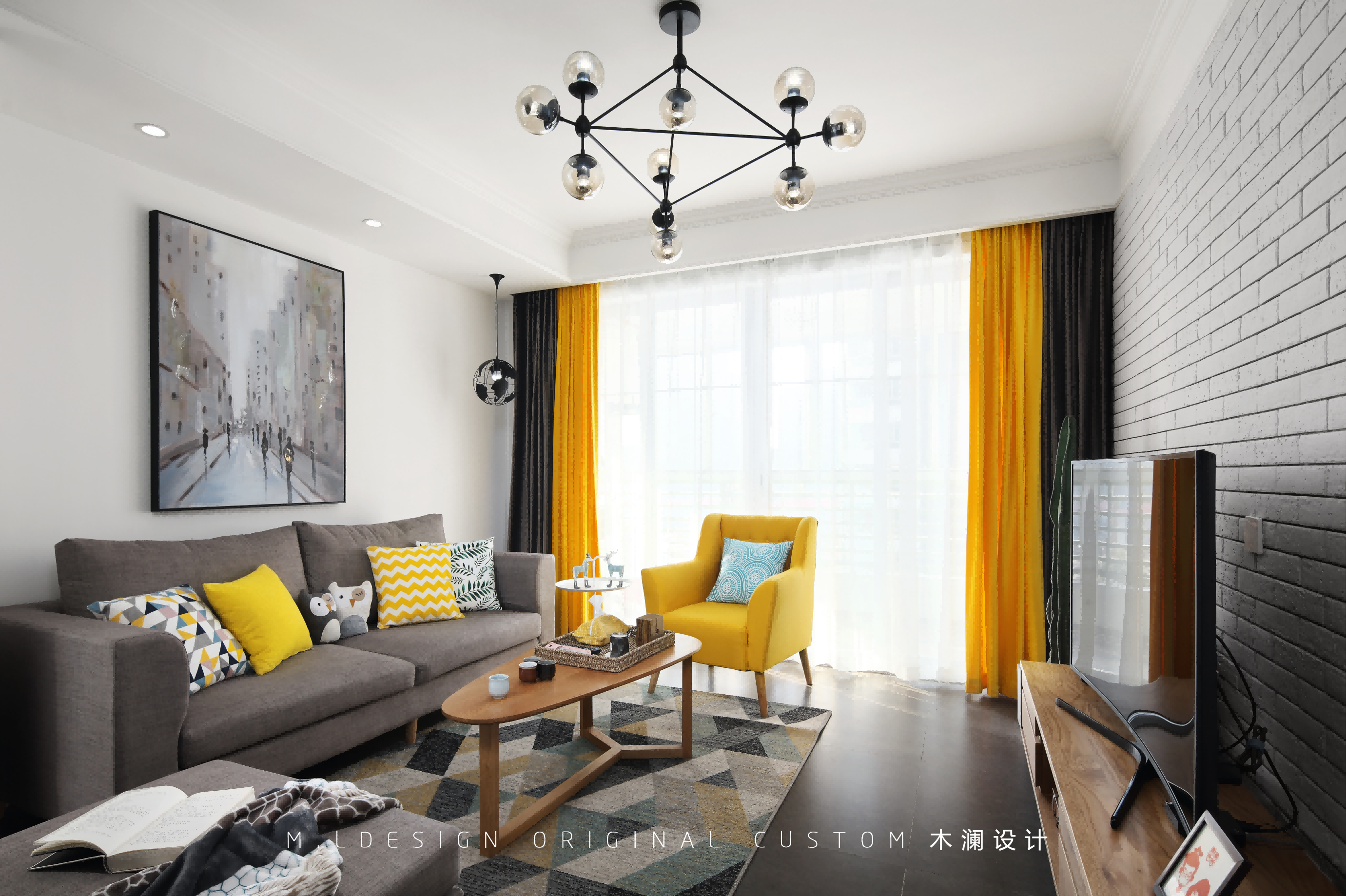 130㎡北欧风三口之家-4