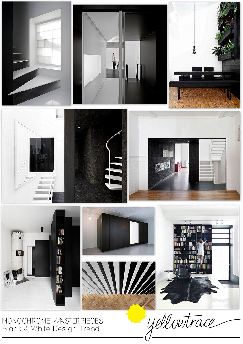 Monochrome Masterpieces  Black and White Interiors.-1