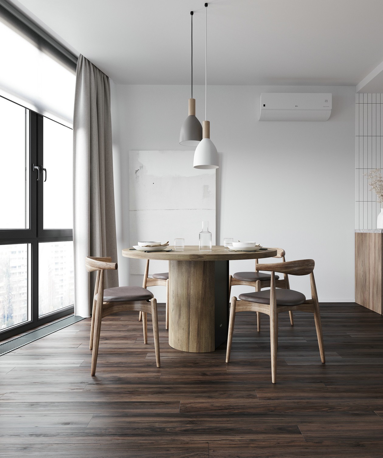 100平米 乌克兰基辅简约风空间设计-4