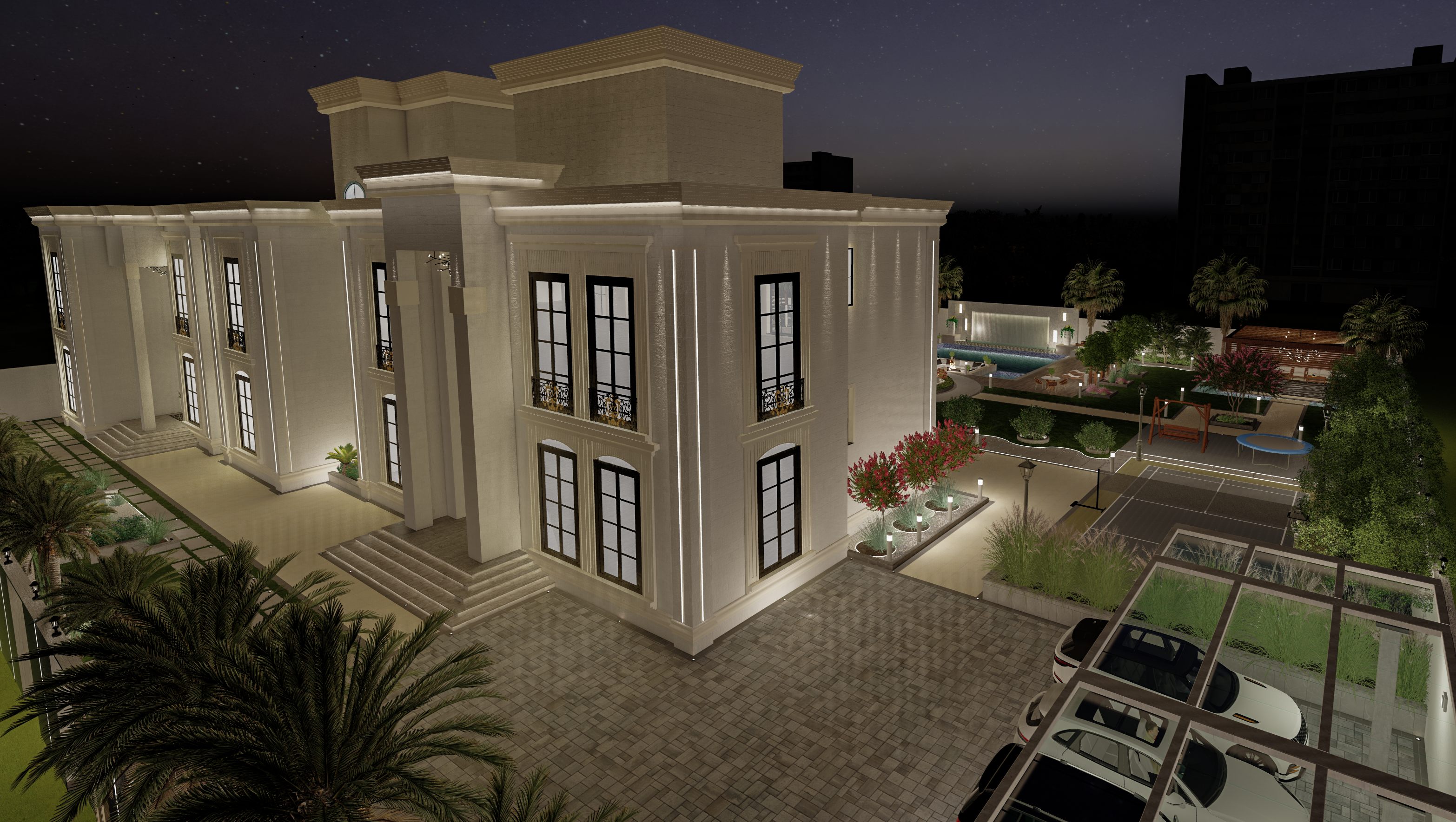 classic garden design - villa -SHARJAH-30