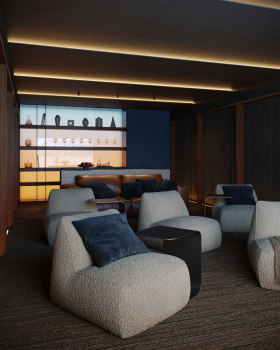 Contemporary house| Home cinema theatre