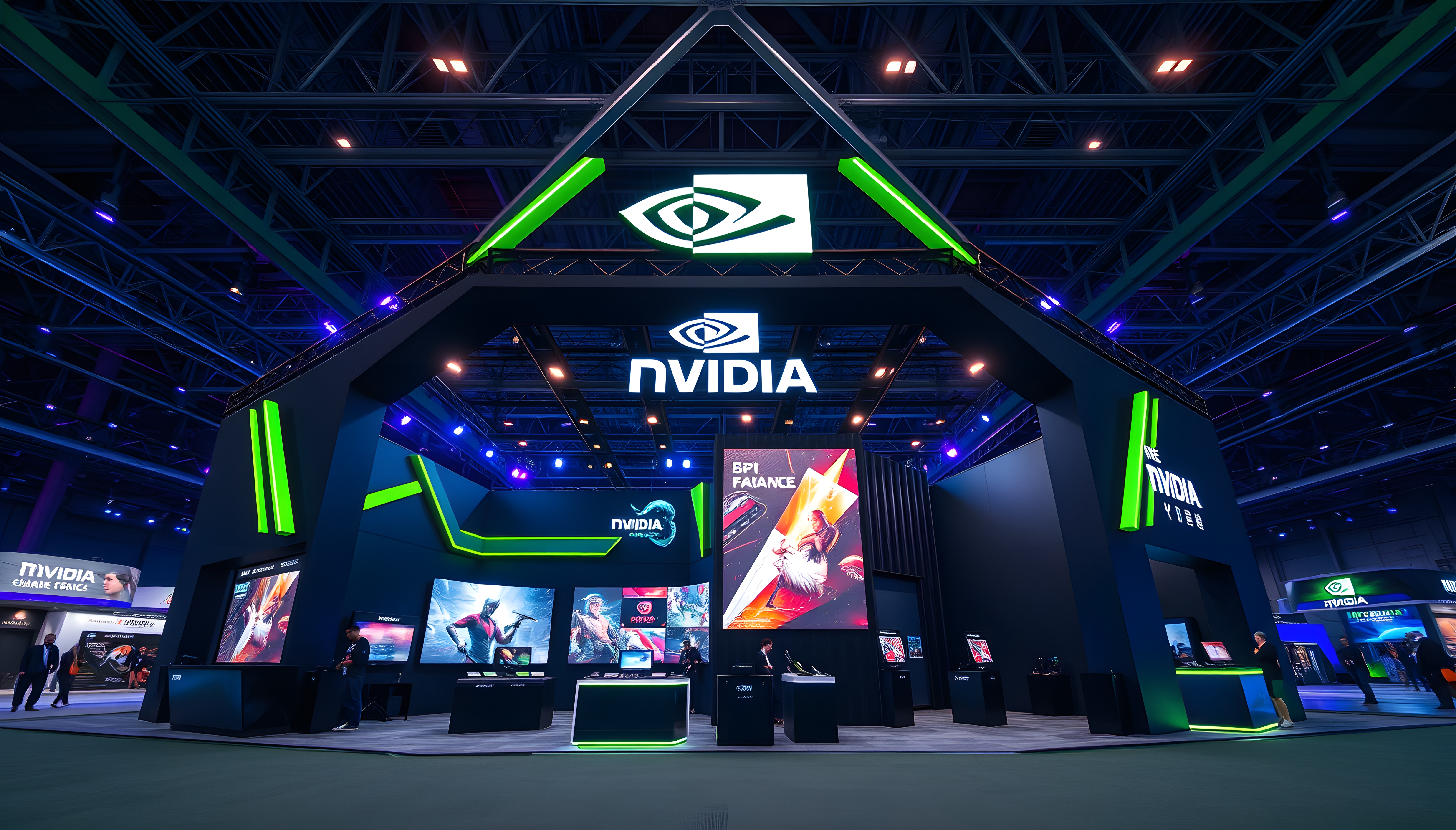 NVIDIA game exhibition booth.-6