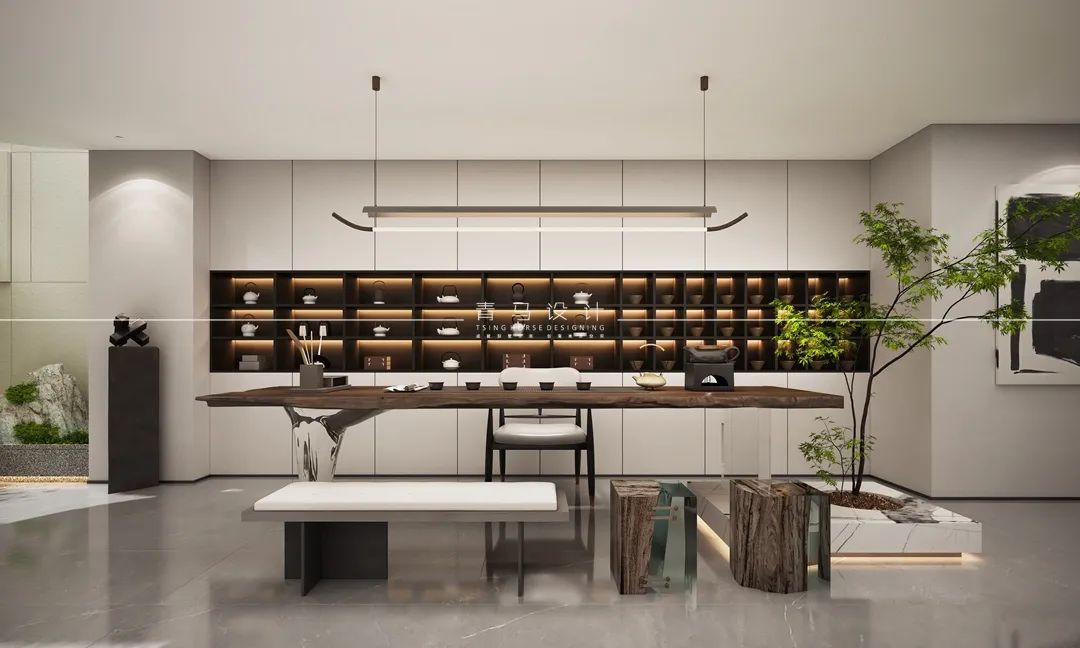 未央金茂府现代下叠别墅设计丨中国西安丨青马别墅设计-34