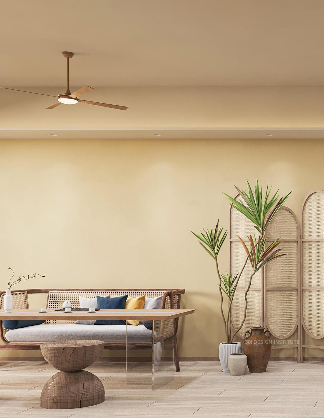 禅意东南亚 · 开放式布局与藤编元素的完美结合-11