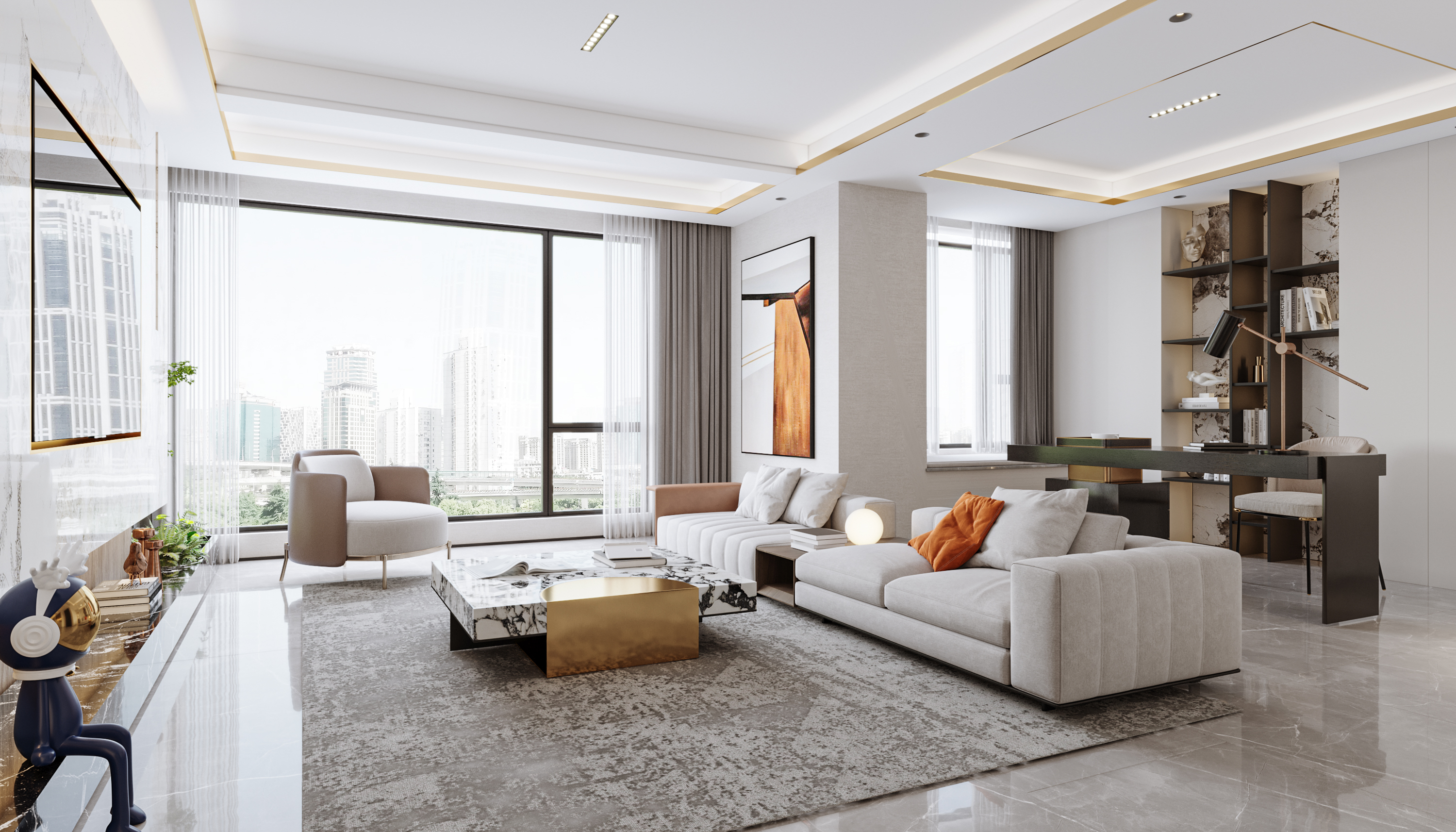 轻奢风格效果图作品丨冈舍小李-12