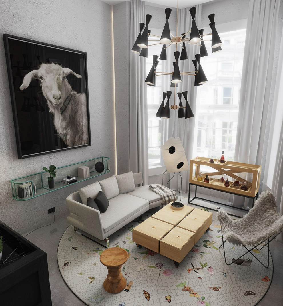 摩登时尚诺丁山年轻情侣公寓丨英国伦敦丨Art Buro工作室-12