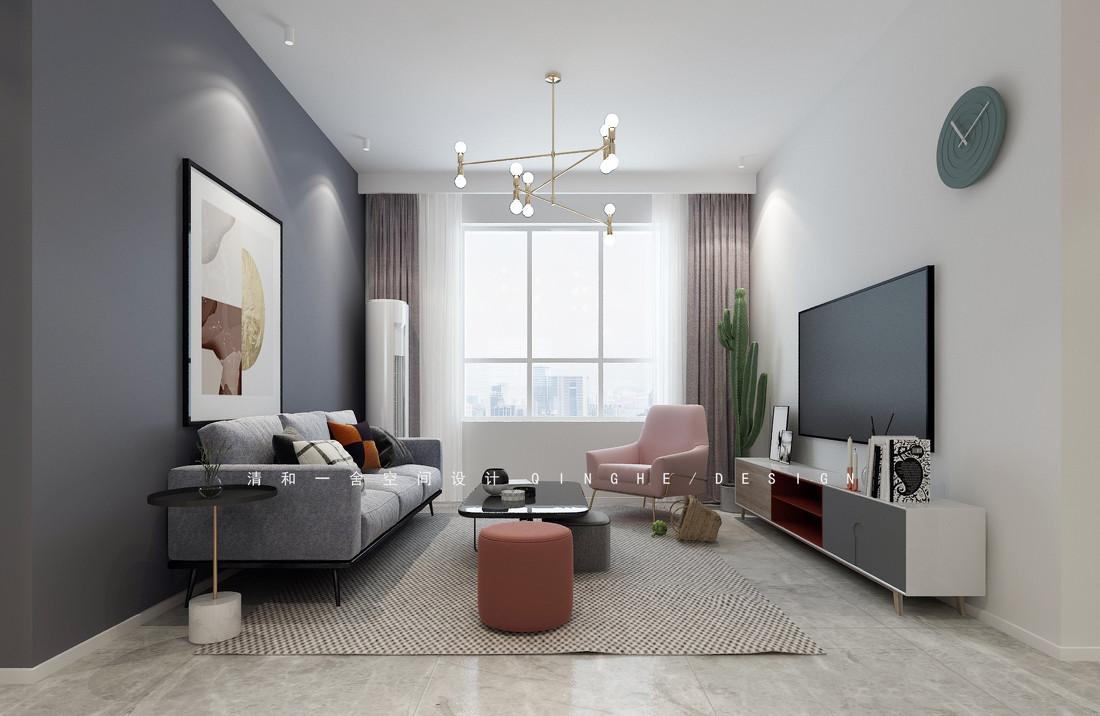 极简黑白灰,139㎡三室变两室的生活艺术-4