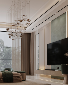 Master Bedroom Design Located In Dubai