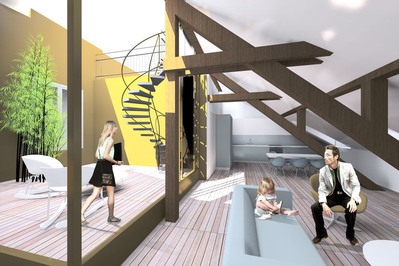 马德莱娜大楼改造丨瑞士洛桑丨GiovanoliMozer architectes-0