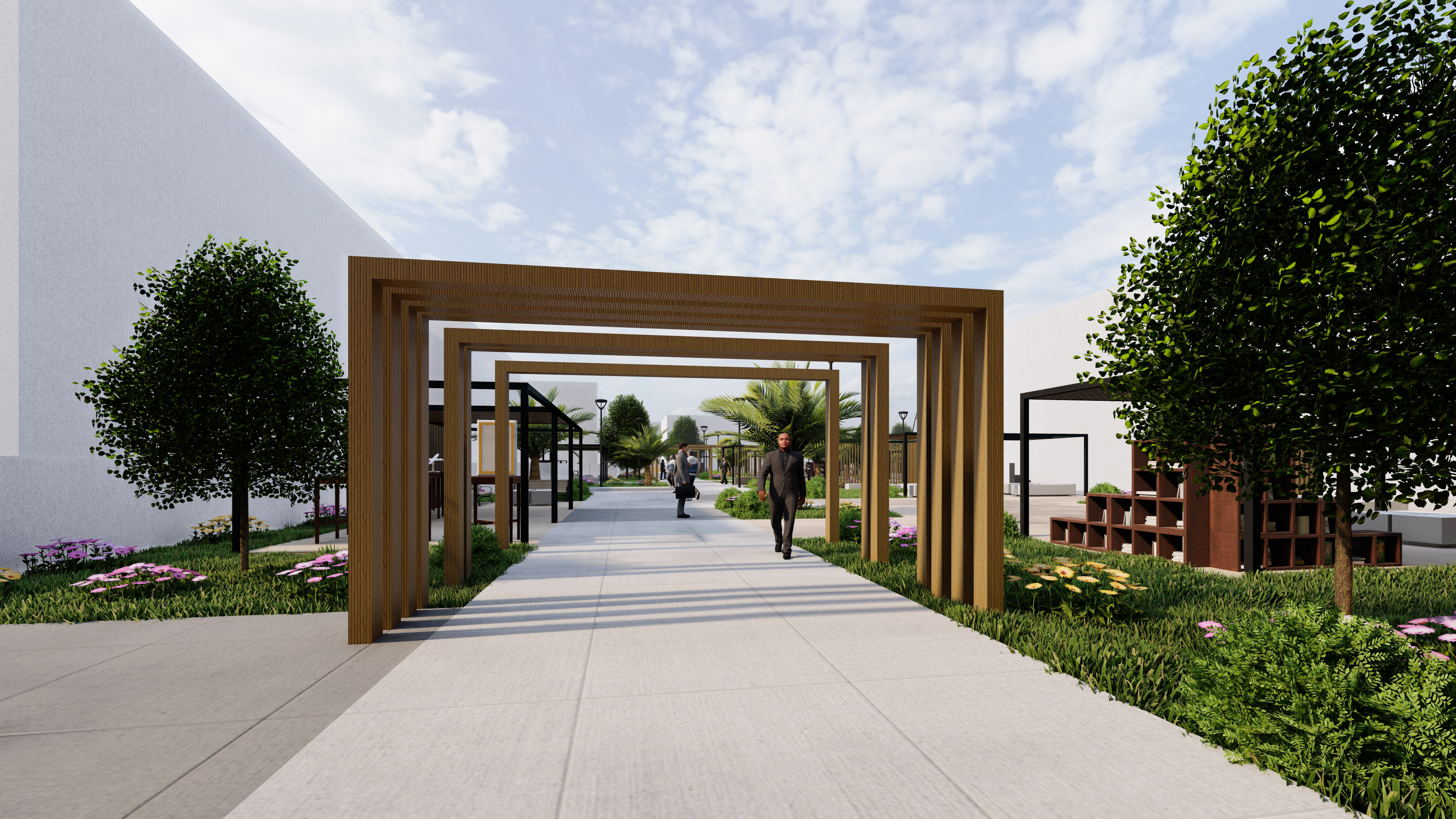 中央财经大学校园景观改造-2