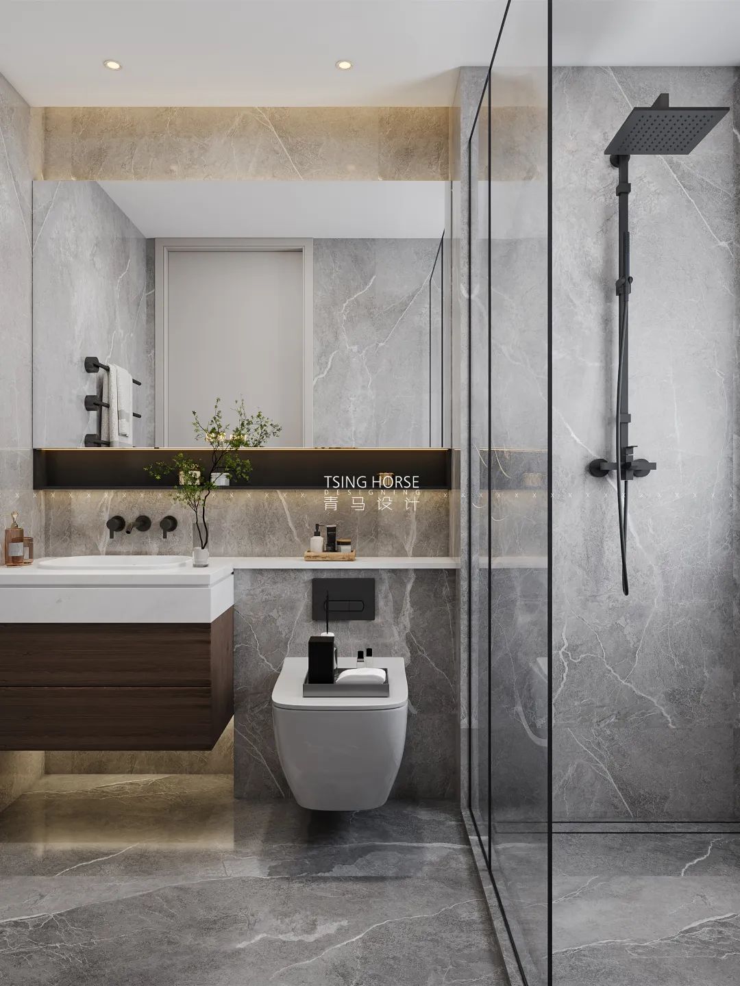 招商央玺现代轻奢别墅空间设计丨周昆设计团队-30