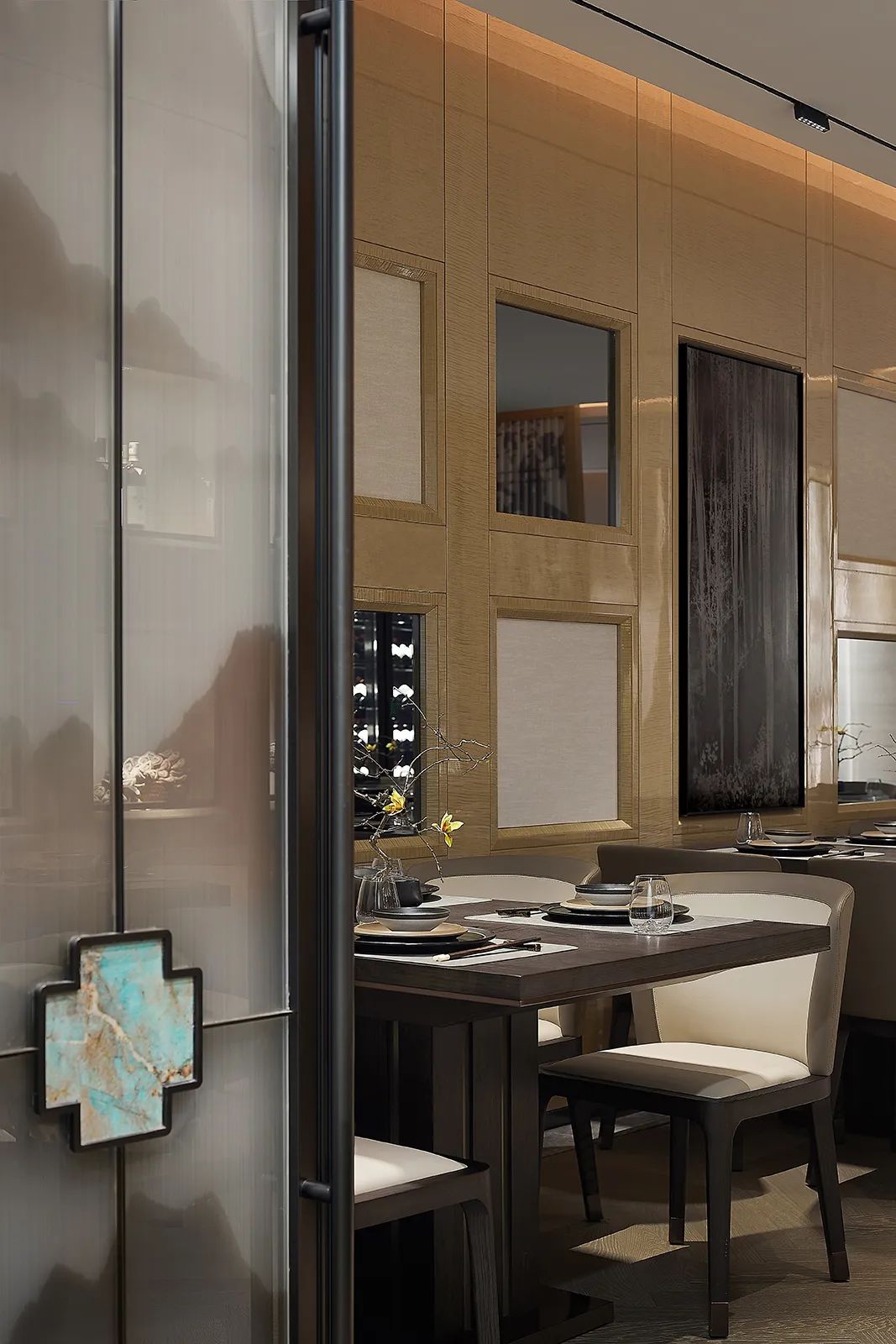 东方韵味餐厅设计丨中国深圳丨蒂陌软装设计-15