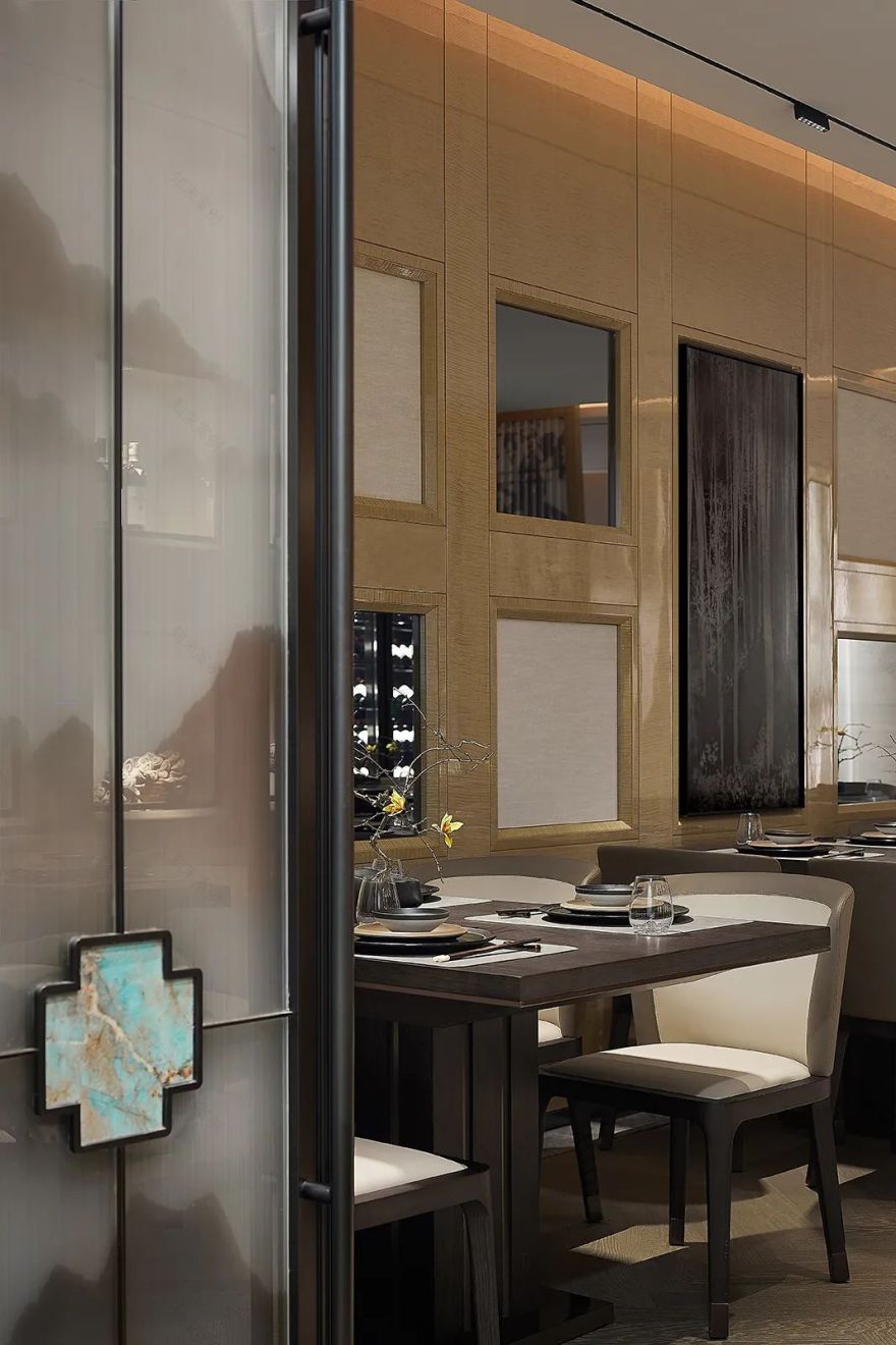 东方韵味餐厅设计丨中国深圳丨蒂陌软装设计-15