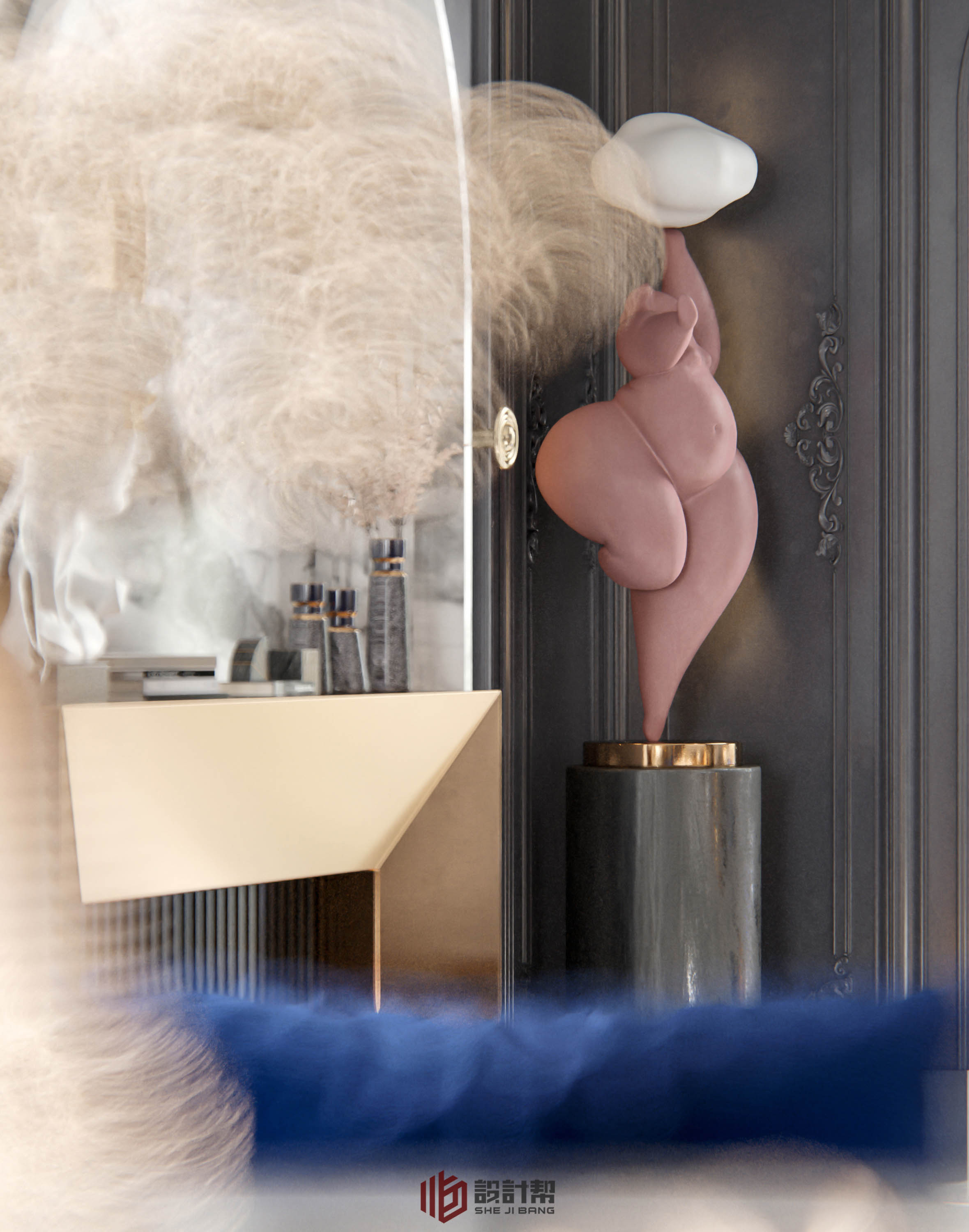 湖南现代浪漫轻奢家居设计-7