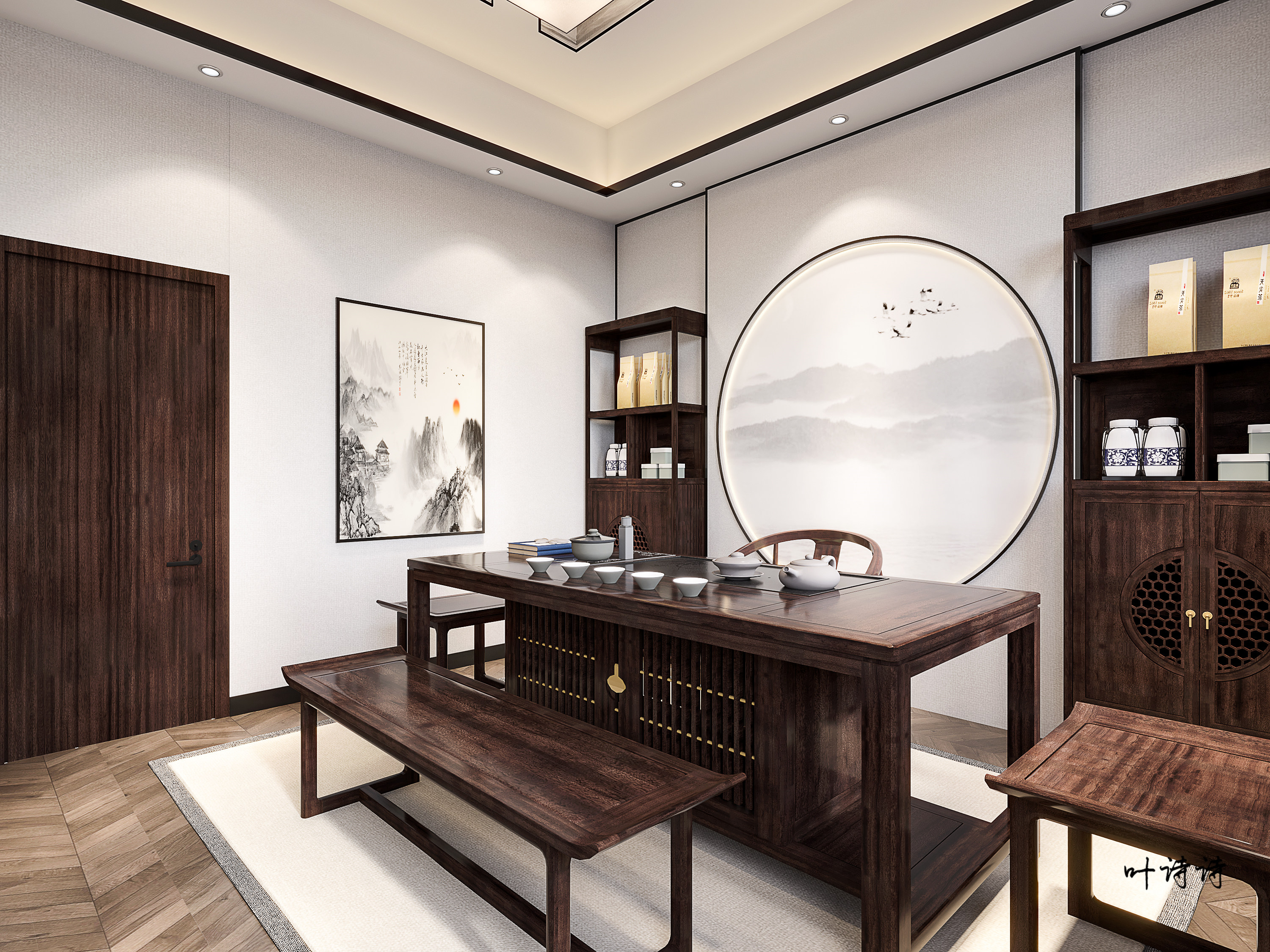 朴隐山居茶楼设计-9