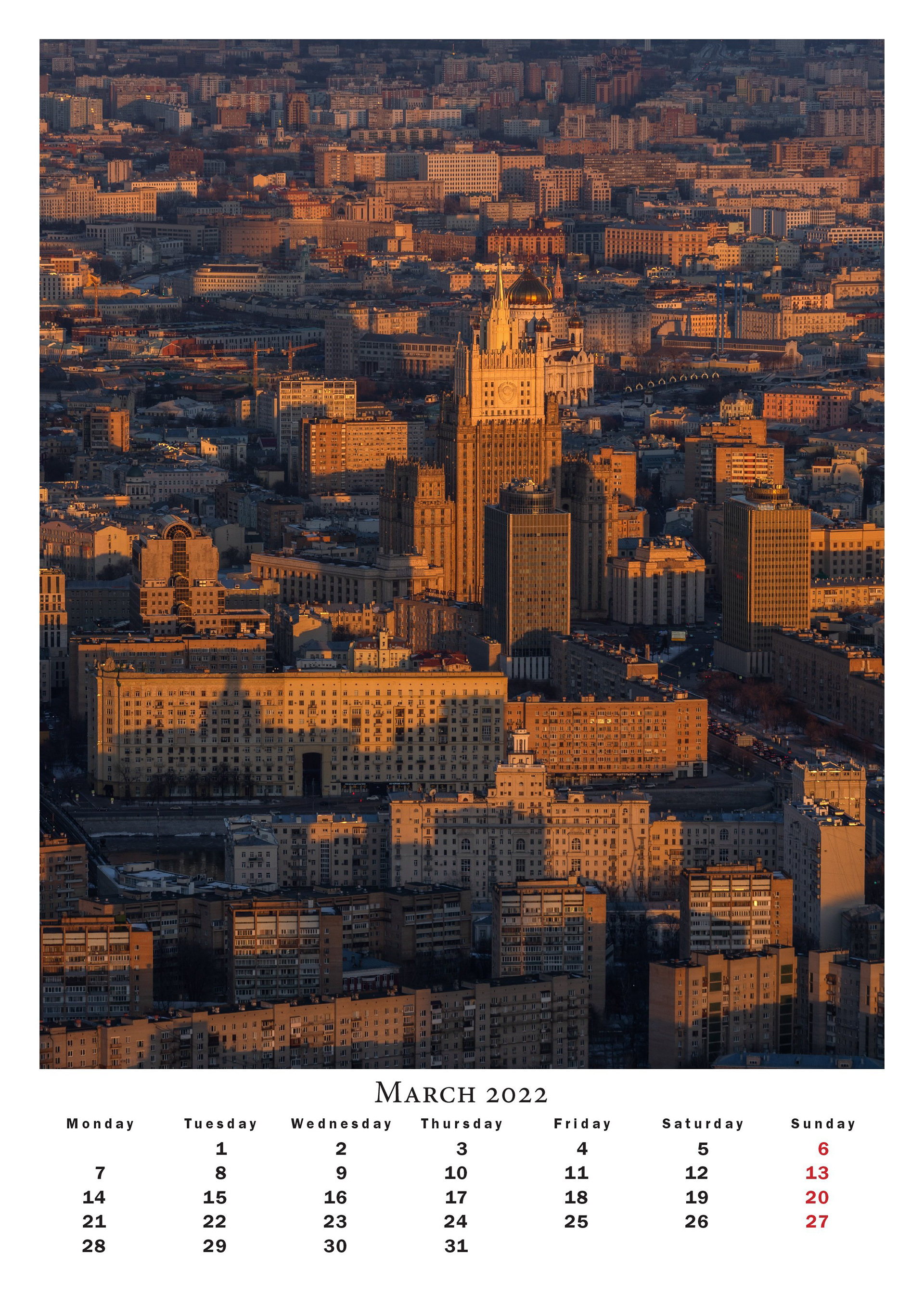 2022 年莫斯科日历丨RussiaMoscow-7