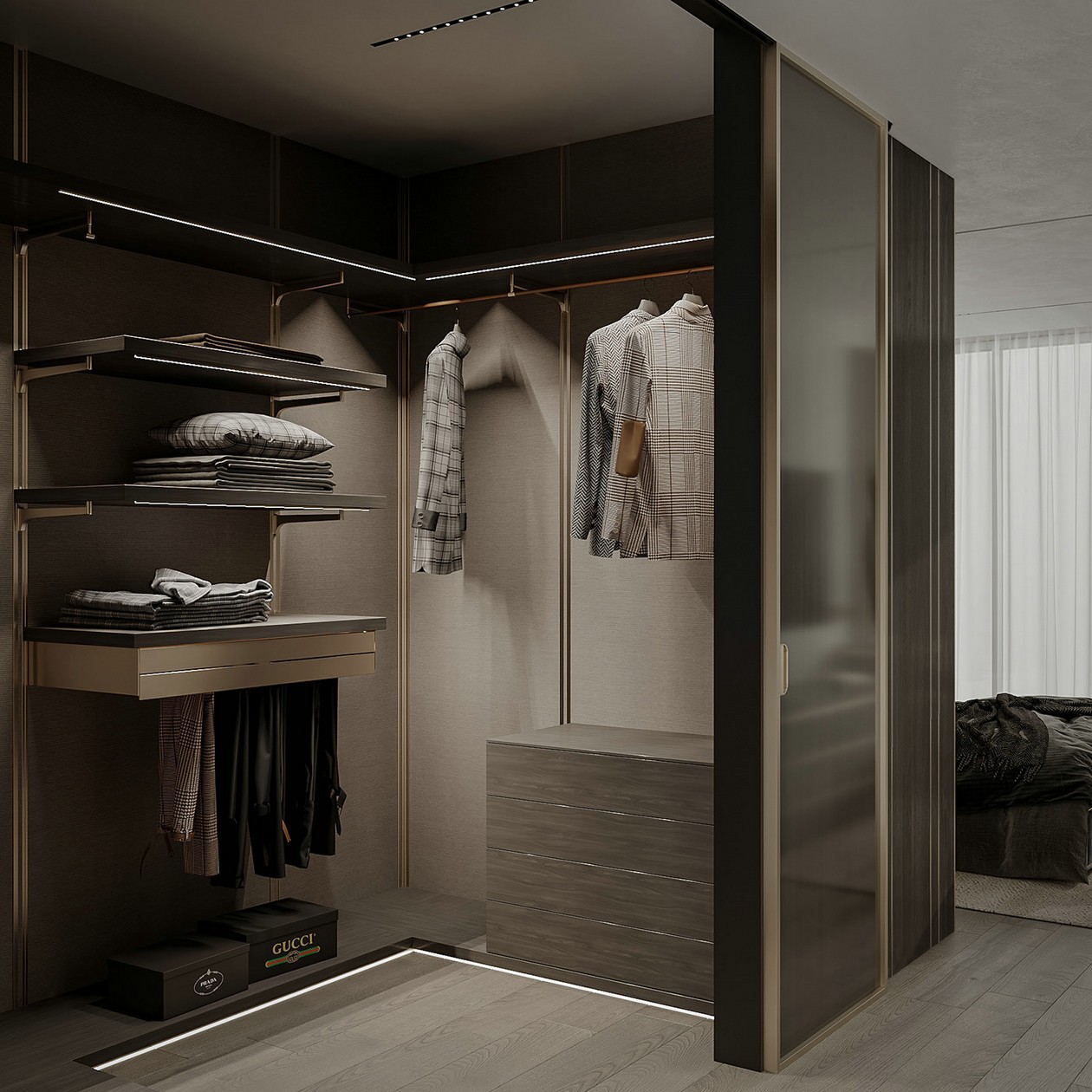 乌克兰基辅115㎡公寓 打造温暖柔和的住宅空间-14