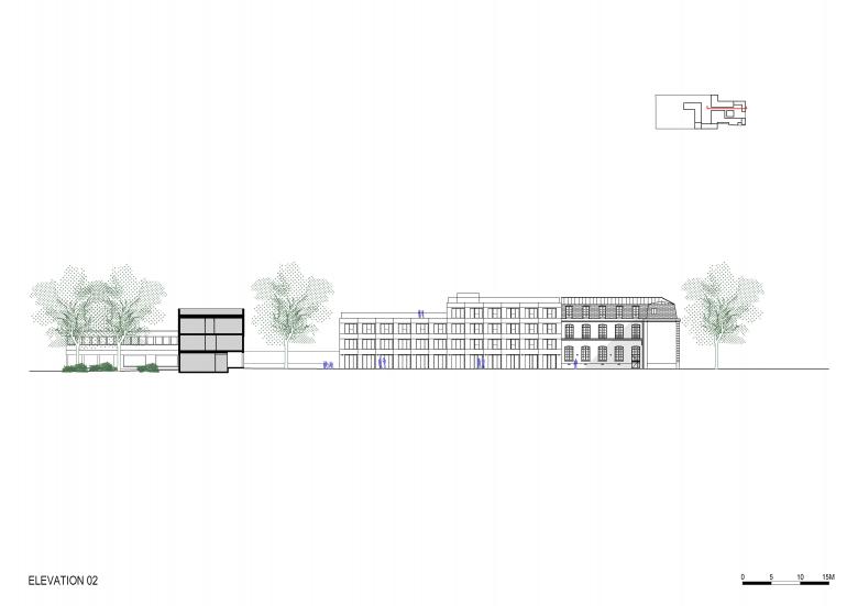 Atelier Zündel Cristea丨Health equipment, housing 100 rooms, teaching and offices丨法國-55