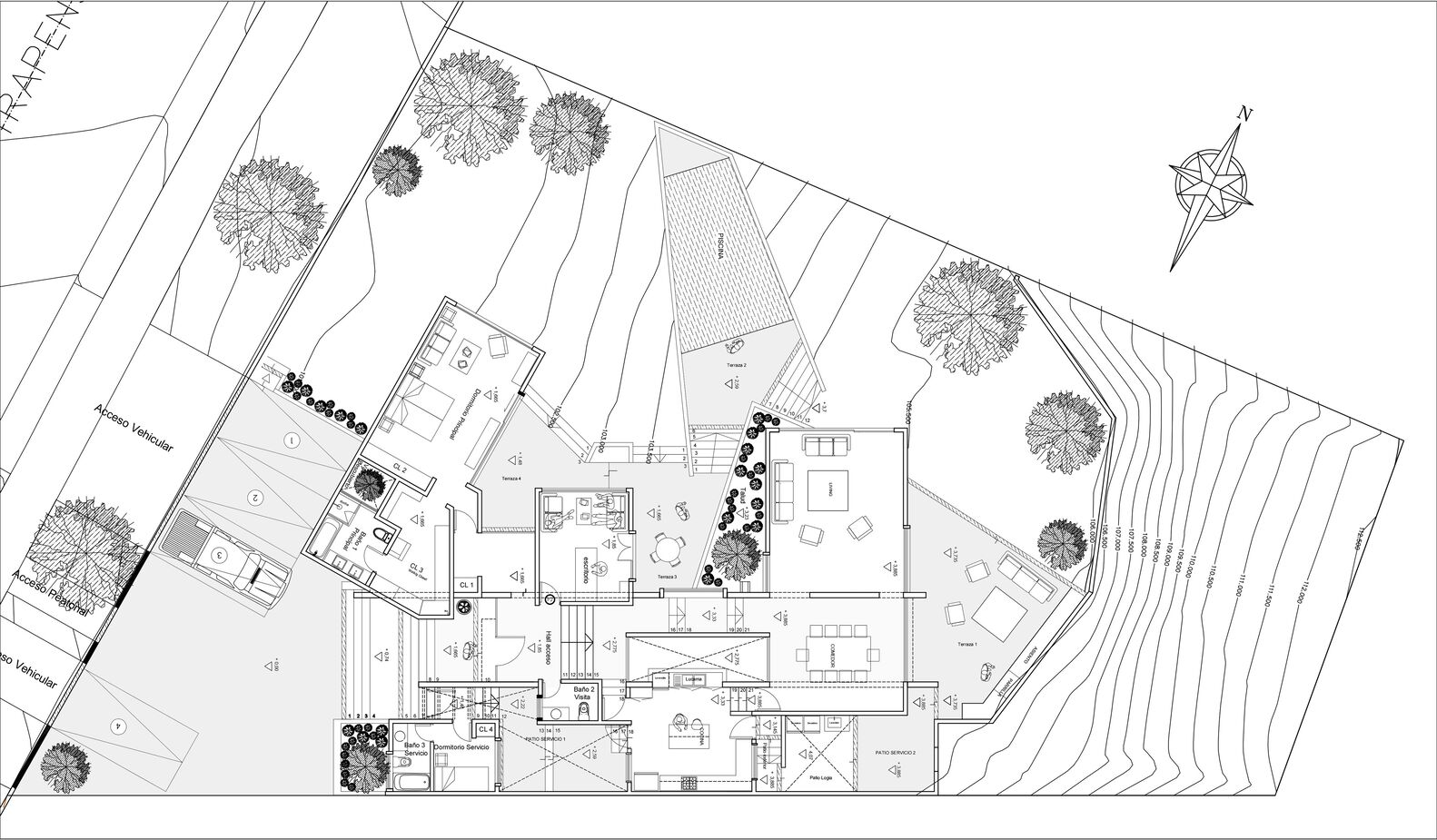 智利 Trapenses 住宅丨智利圣地亚哥丨Rodrigo de la Cerda Arquitecto-16