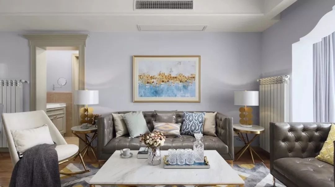 125㎡现代温馨低奢住宅  可米设计-6