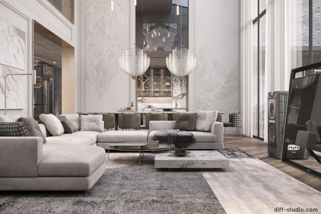 乌克兰基辅 1600㎡新古典奢华大宅丨Diff.Studio-7