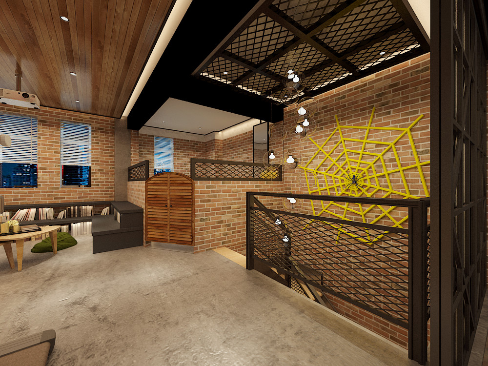 充满工业风格的房子-5