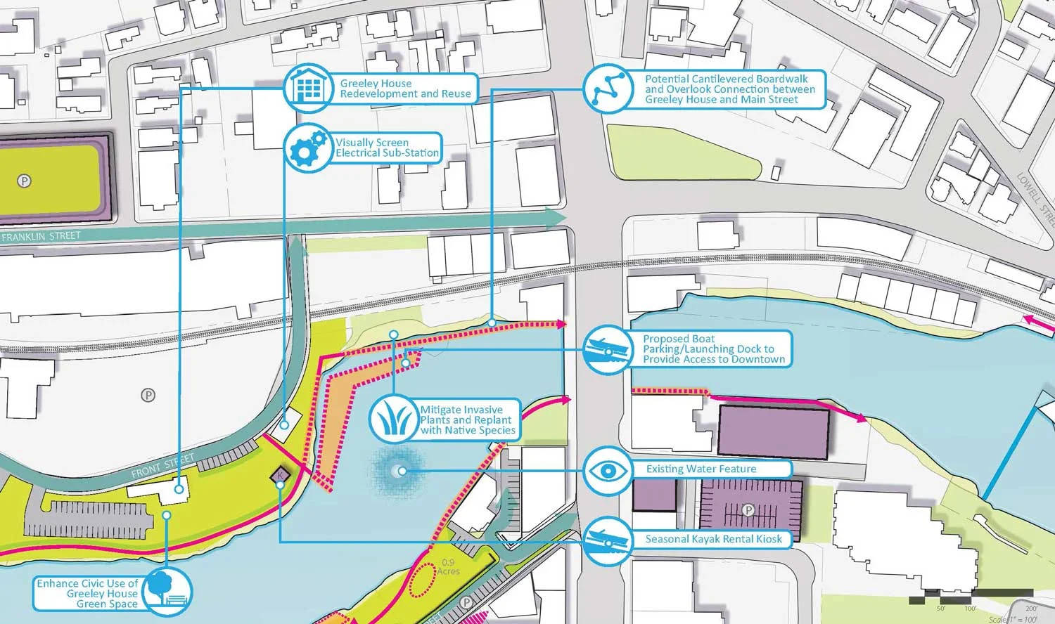纳舒厄市中心河滨规划丨United StatesNashua-26