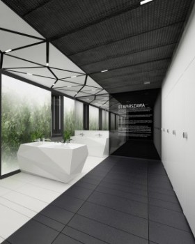 金色庭院购物中心02号卫生间

注：Toalety常见为卫生间之意；Złote Tarasy是波兰华沙一个知名的购物中心，中文一般译为金色庭院购物中心  丨波兰华沙丨Rubicon Architekt Kraków