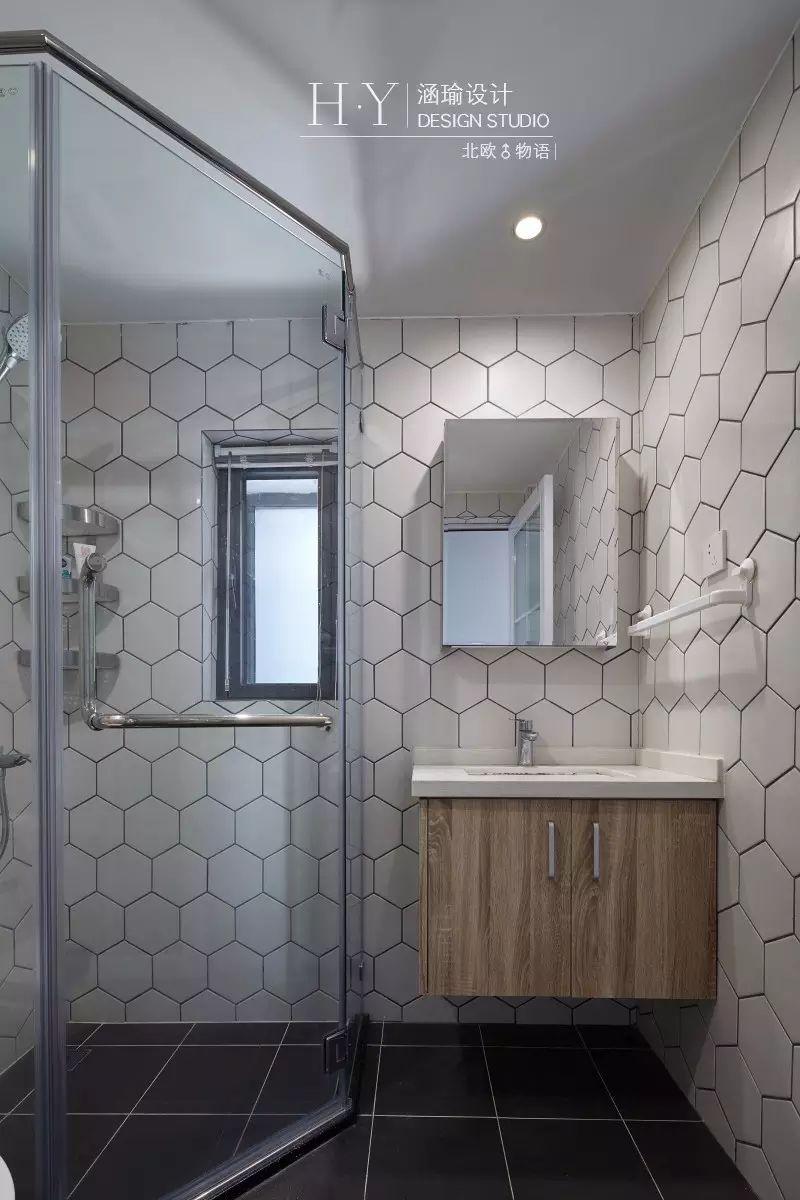 涵瑜设计打造 89㎡北欧清新风,实现空间通透与互动-76