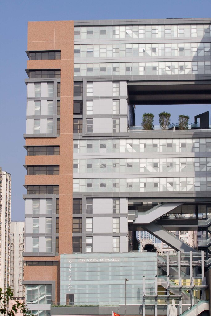 香港理工大学红砖双子塔校园设计-18