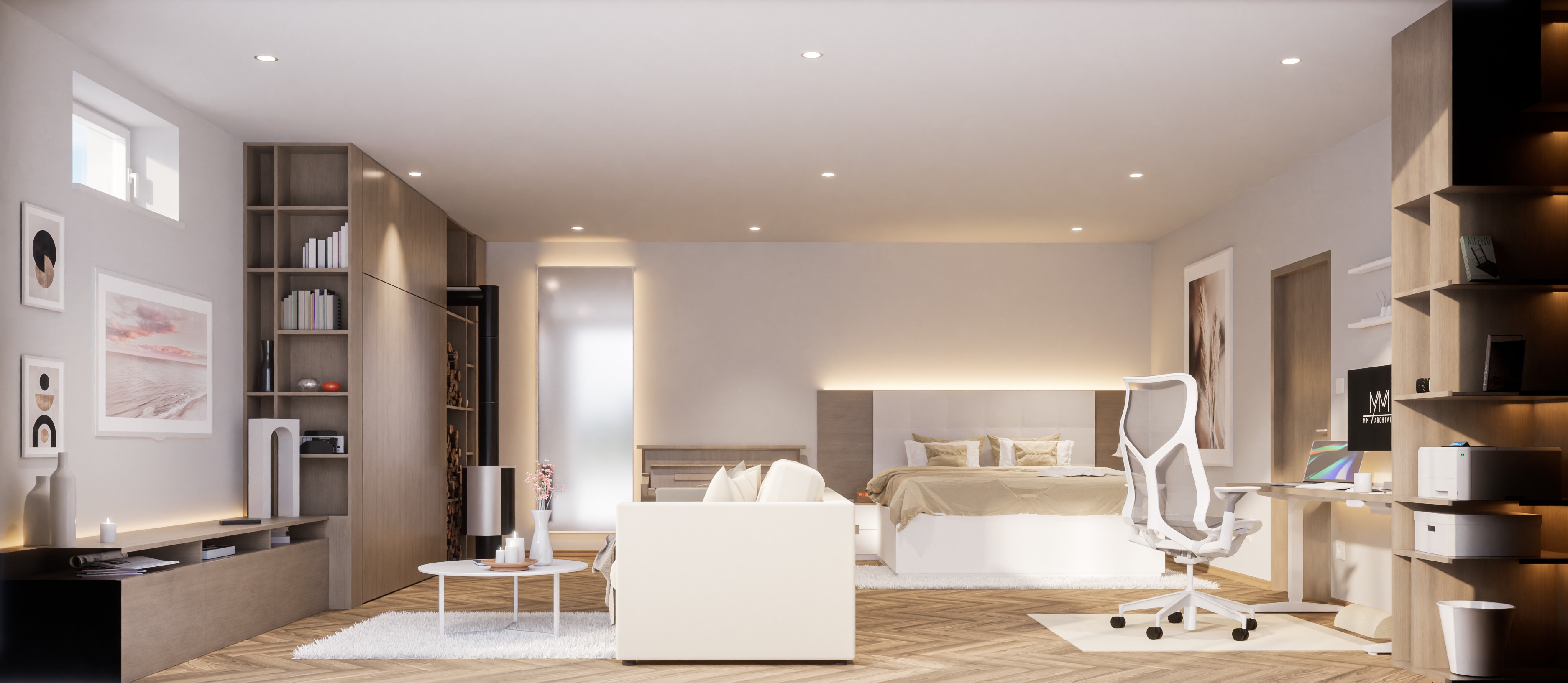 宁静卧室与办公室-15