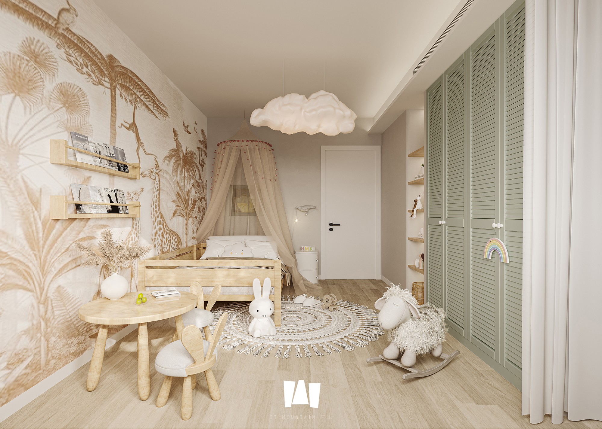 自然温馨的错层空间设计丨它山空间设计-27